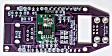 Begin the soldering, by positioning the 3-pin buck converter (green) and trimming its pins flush to the underside of the HBG3 PCB.