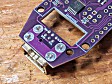 Solder the six pins and four tabs of the Nunchuck socket.
